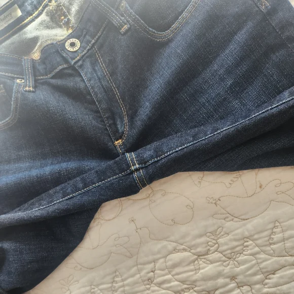 AG Adriano Goldschmeid Jeans Size 29 The Aubrey Skinny Straight Dark Wash Low - Picture 5 of 11